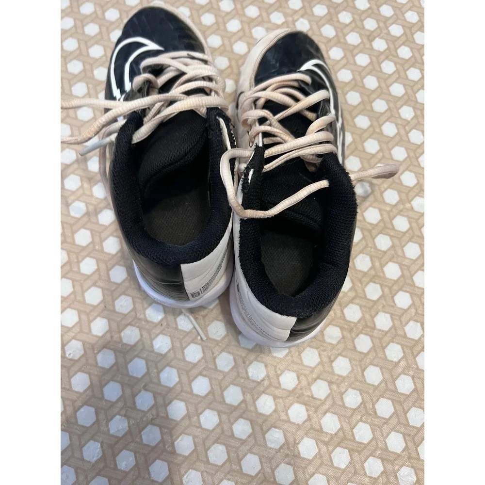 Nike‎ Kids Black White Baseball Cleats Size 3.5Y